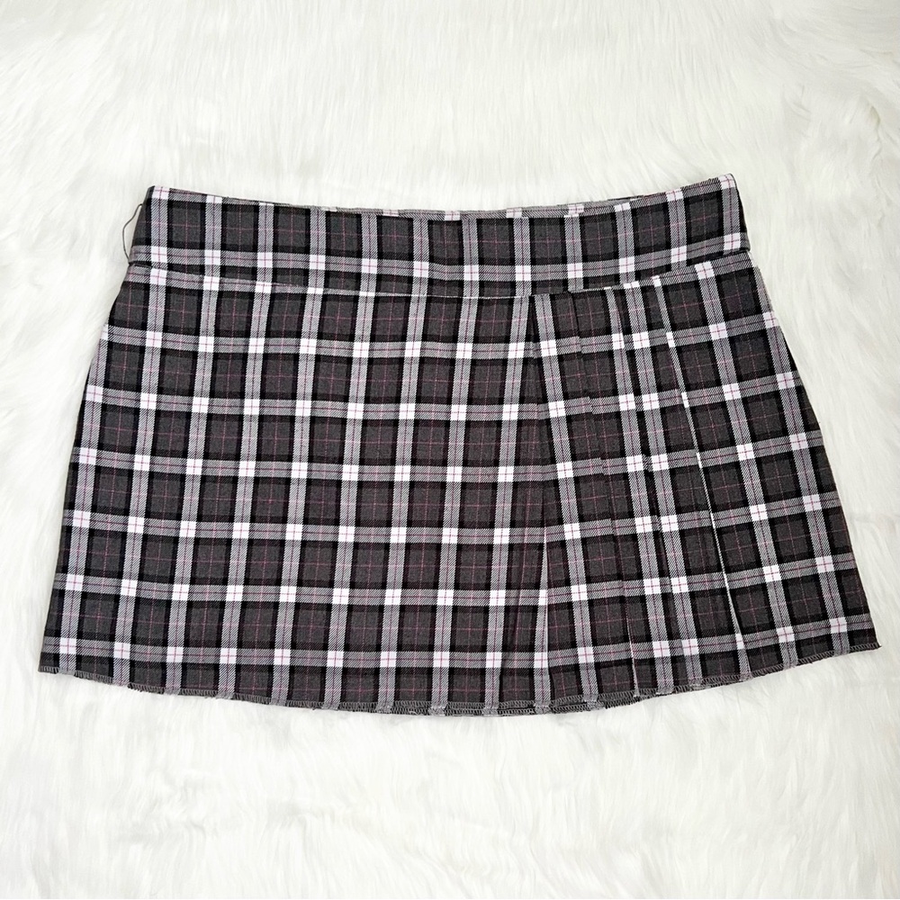 Fabulosity Plaid Pleated Mini Skirt